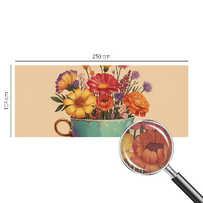 Fototapet barn En färgglad bukett