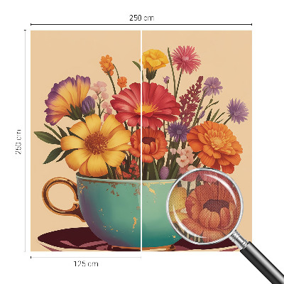 Fototapet barn En färgglad bukett