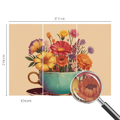 Fototapet barn En färgglad bukett