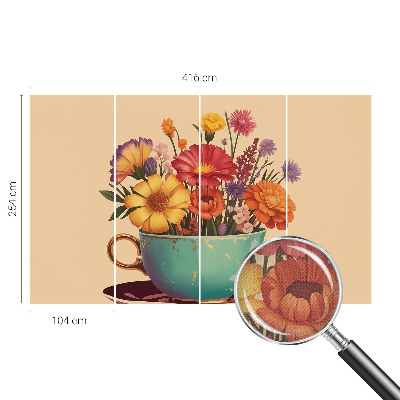 Fototapet barn En färgglad bukett