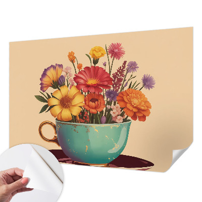 Fototapet barn En färgglad bukett