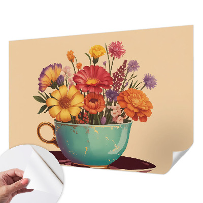 Fototapet barn En färgglad bukett