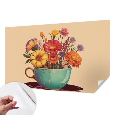 Fototapet barn En färgglad bukett