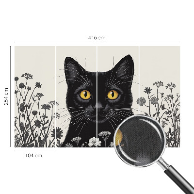 Fototapet barnrum Kattblommor