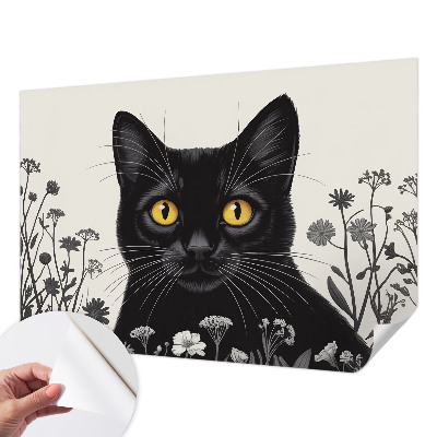 Fototapet barnrum Kattblommor
