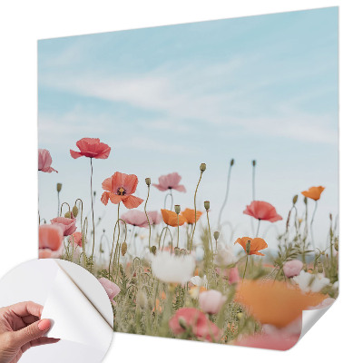 Fototapet för barn Vallmoblommor