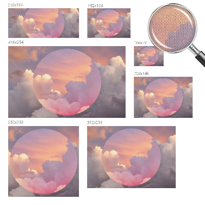 Självhäftande fototapet Eteriska moln