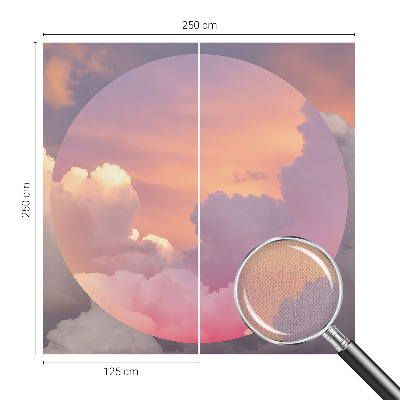 Självhäftande fototapet Eteriska moln