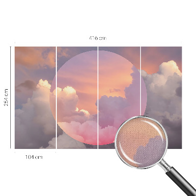 Självhäftande fototapet Eteriska moln