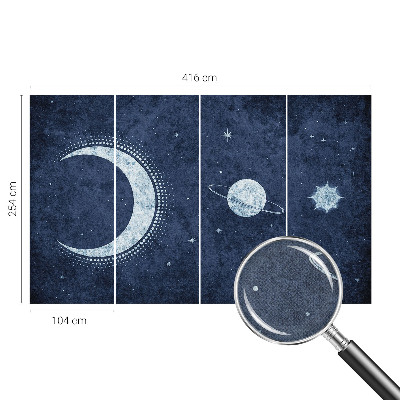 Peel and stick fototapet med stjärnmotiv