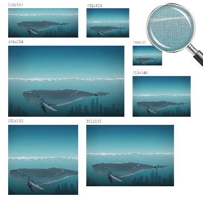 3D fototapet med motivet 