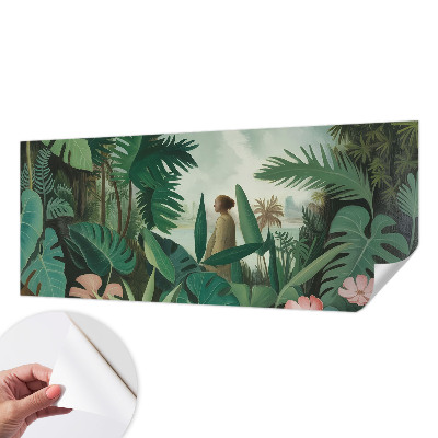 Fototapet barn med ett exotiskt djungelmotiv