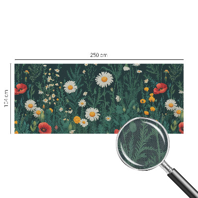 Självhäftande fotovägg med motiv av vildblommor
