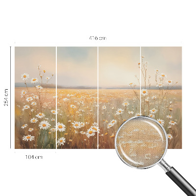 Peel and stick fototapet med motiv av en blomsteräng