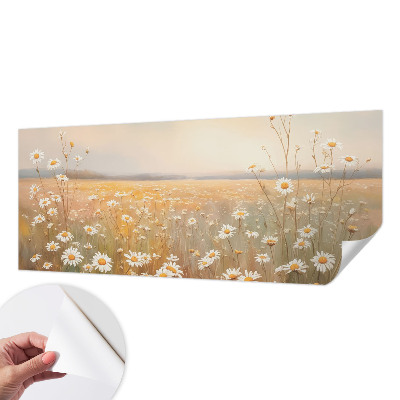 Peel and stick fototapet med motiv av en blomsteräng