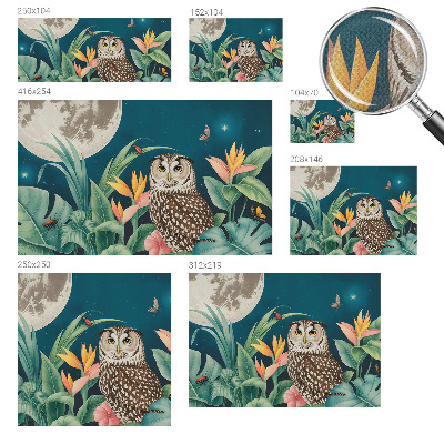 3D fototapet Månsafari