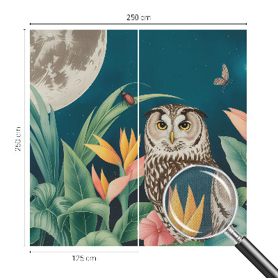 3D fototapet Månsafari