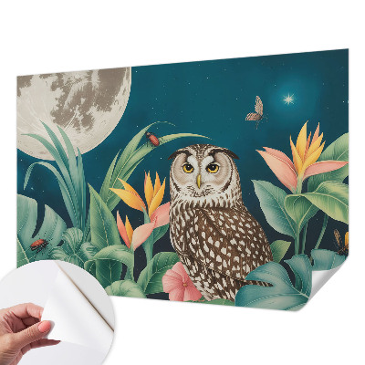 3D fototapet med motiv av månsafari