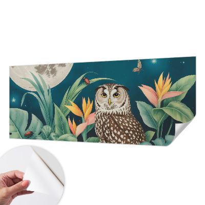 3D fototapet med motiv av månsafari