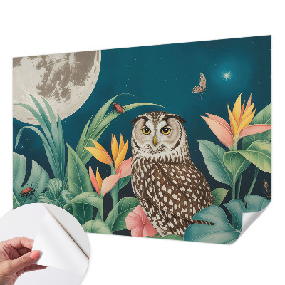3D fototapet med motiv av månsafari