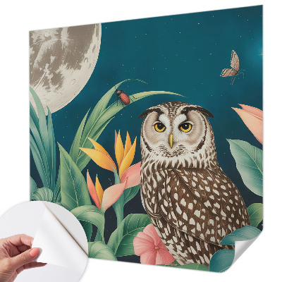 3D fototapet med motiv av månsafari