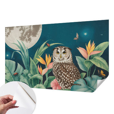 3D fototapet med motiv av månsafari