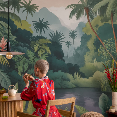 Fototapet barnrum Exotiska landskap