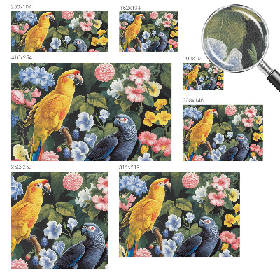 Självhäftande fototapet Exotiska fåglar