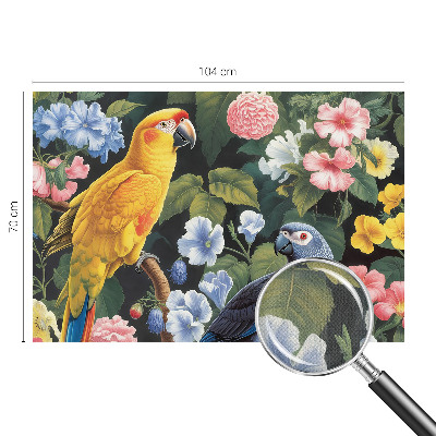 Självhäftande fototapet Exotiska fåglar