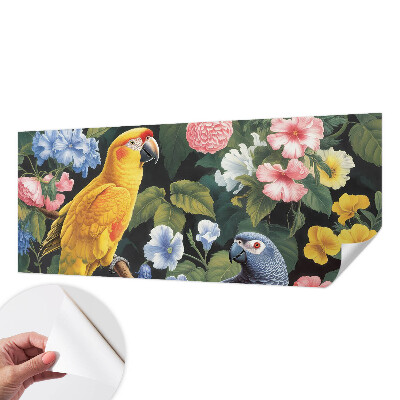 Självhäftande fototapet Exotiska fåglar