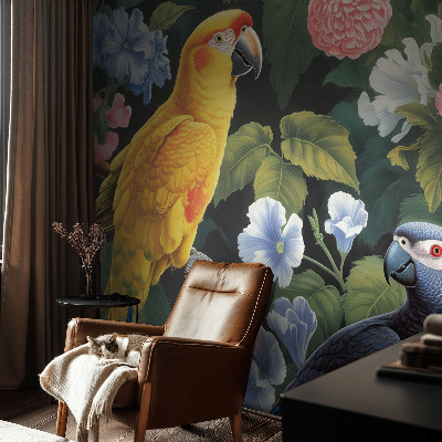 Självhäftande fototapet Exotiska fåglar