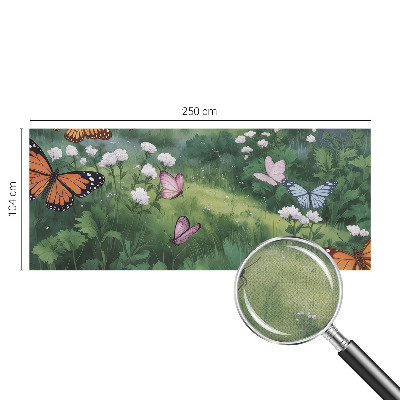 Peel and stick fototapet Fjärilar på ängen