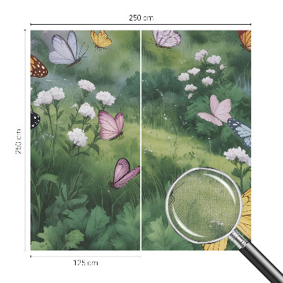 Peel and stick fototapet Fjärilar på ängen