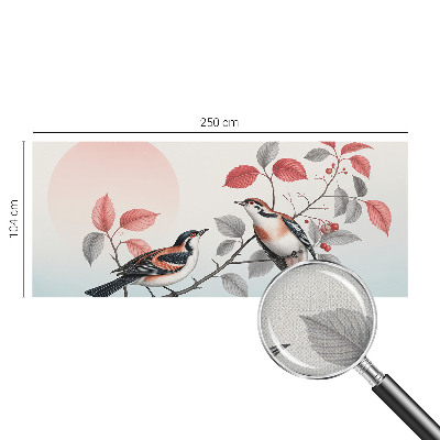 Självhäftande fotovägg Sittande fåglar