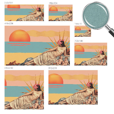 3D fototapet Surrealismens västerland