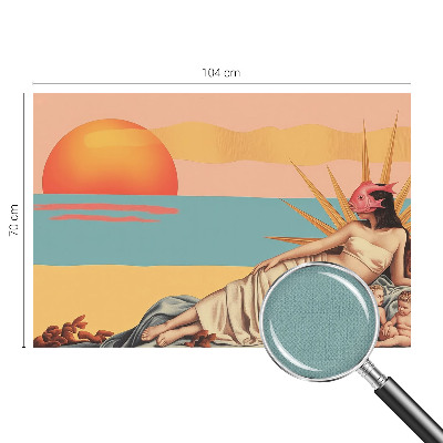 3D fototapet Surrealismens västerland