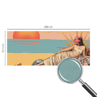 3D fototapet med motiv från surrealismens västerland