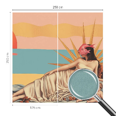 3D fototapet Surrealismens västerland