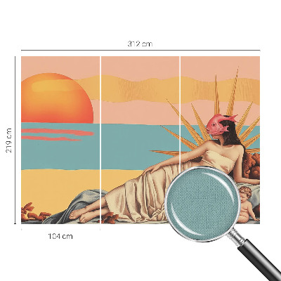 3D fototapet Surrealismens västerland