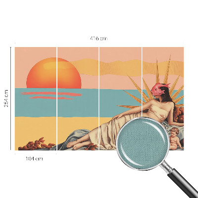 3D fototapet Surrealismens västerland