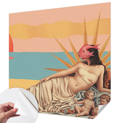 3D fototapet Surrealismens västerland