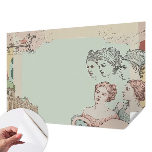 Självhäftande fotovägg Klassiskt collage