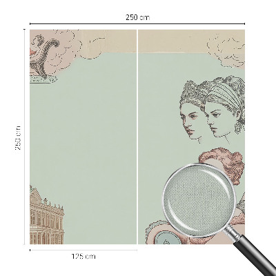 Självhäftande fotovägg Klassiskt collage