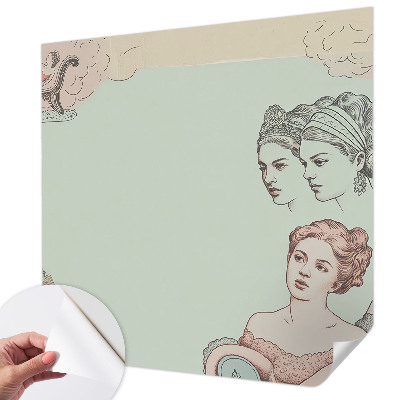 Självhäftande fotovägg Klassiskt collage