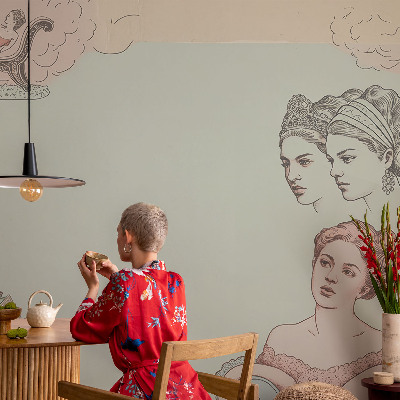 Självhäftande fotovägg Klassiskt collage