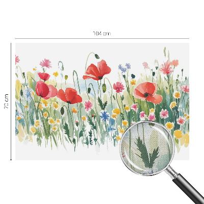 3D fototapet med motiv av en sommaräng