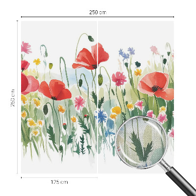 3D fototapet med motiv av en sommaräng