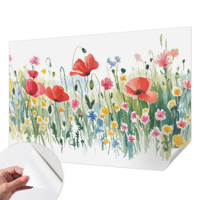 3D fototapet med motiv av en sommaräng