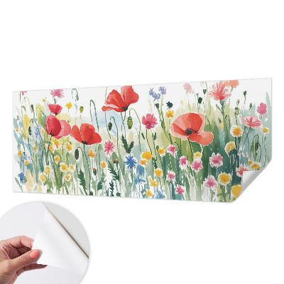 3D fototapet med motiv av en sommaräng