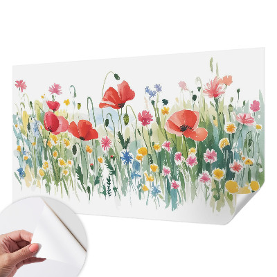3D fototapet med motiv av en sommaräng
